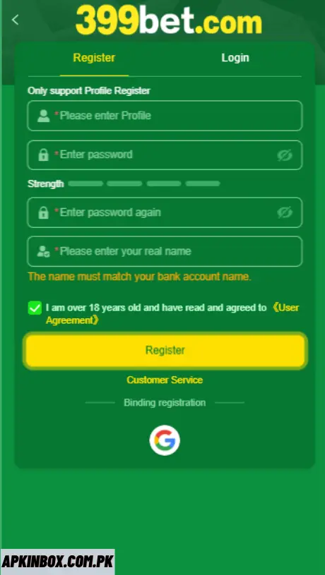 399Bet Login