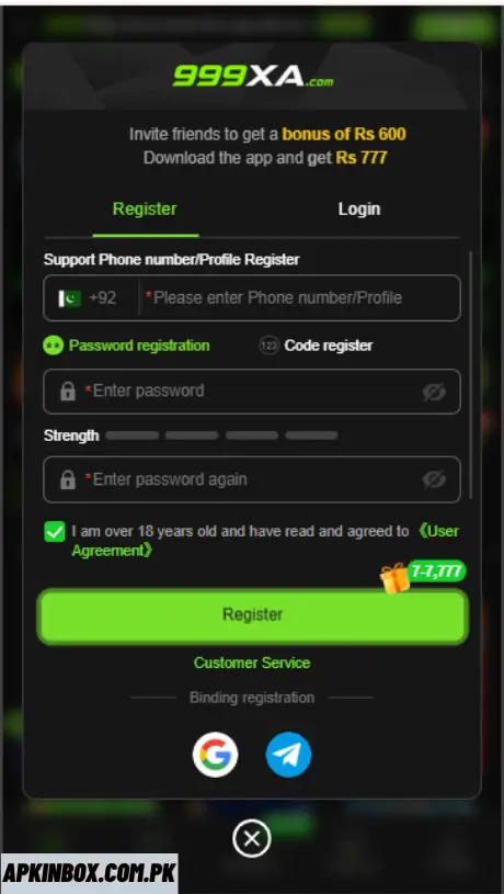 999XA Login