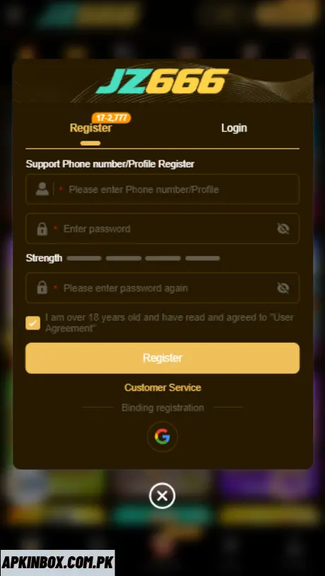 JZ666 Login