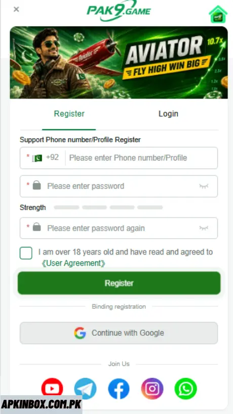 PAK9 LOGIN
