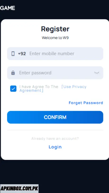 W9 Login